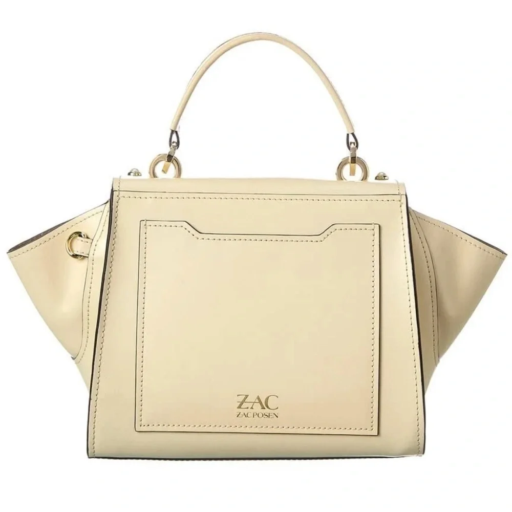 ZAC Zac Posen Eartha Top Handle Crossbody Womens Bag Mini Pearl Lady Swan Ivory - Picture 2 of 4